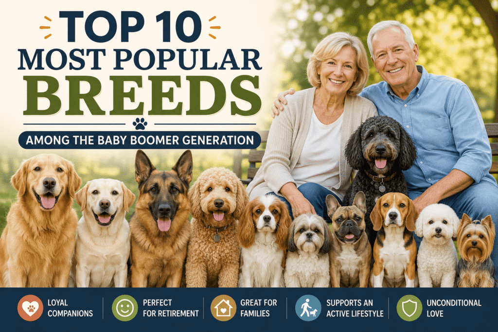 Top 10 Most Popular Breeds Among the Baby Boomer Generation Top 10 Most Popular Breeds Among the Baby Boomer Generation